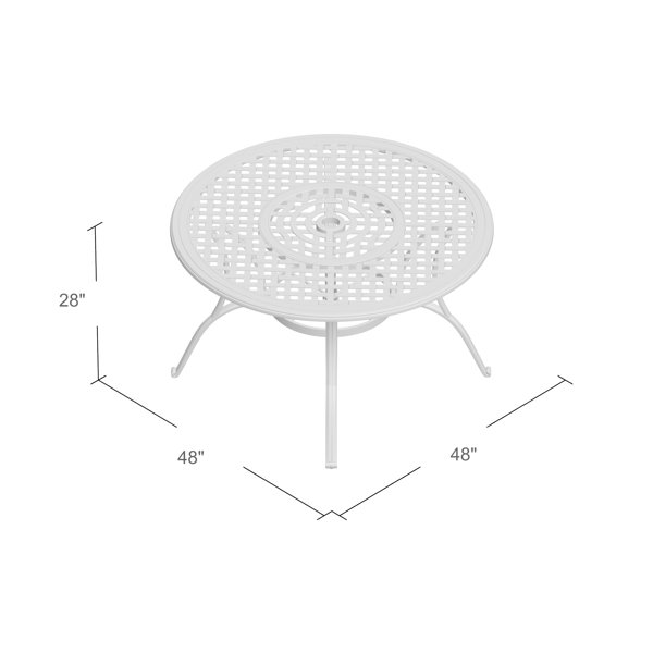 Darby Home Co Maytown Metal 4 Person Dining Table & Reviews Wayfair